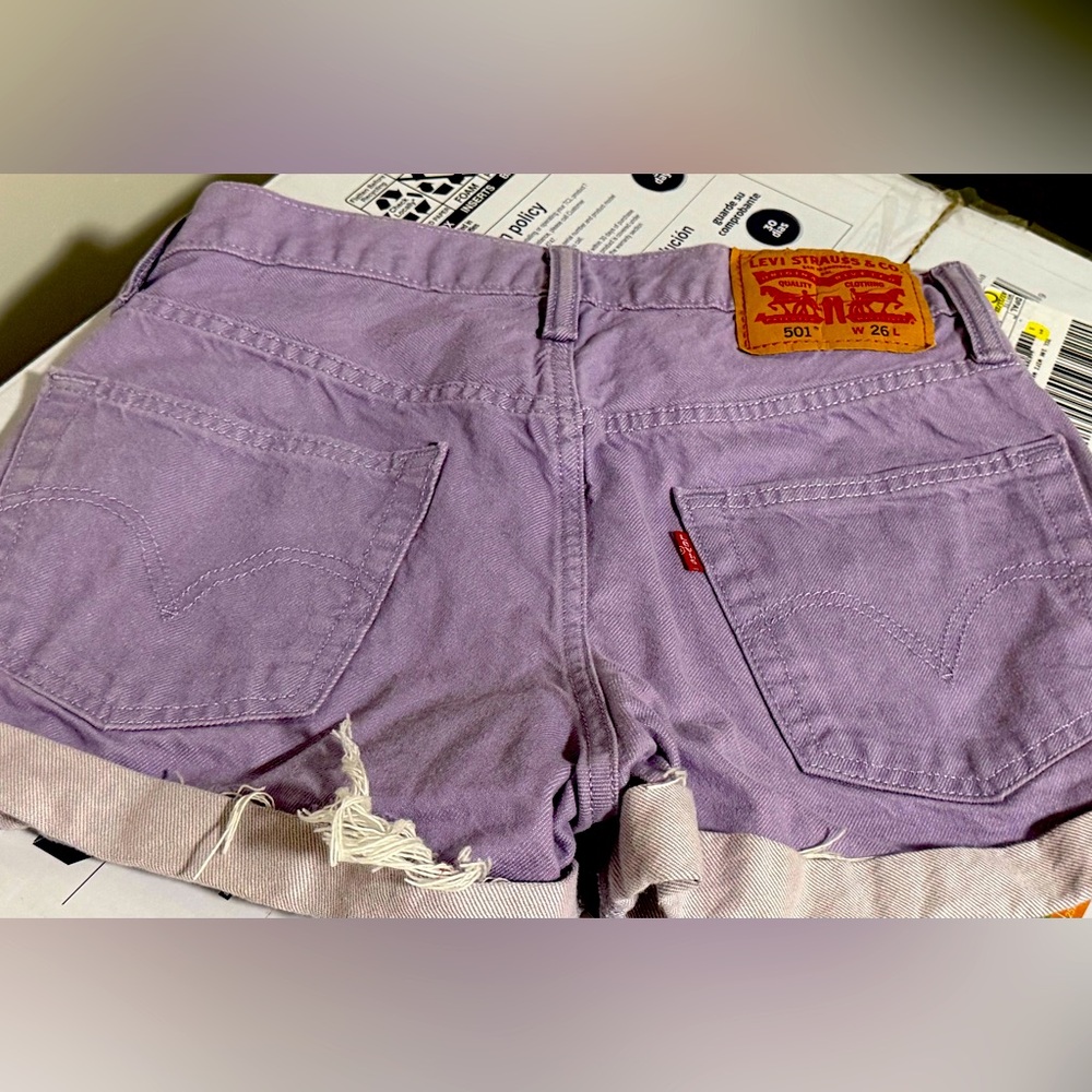 Cute Purple Levi Shorts W 26